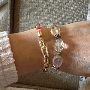 Plunder Gold and Pink Bracelet Set